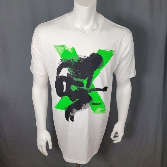 Ed Sheeran White Concert T-Shirt by Rock Me‎ - Picture 1 of 7